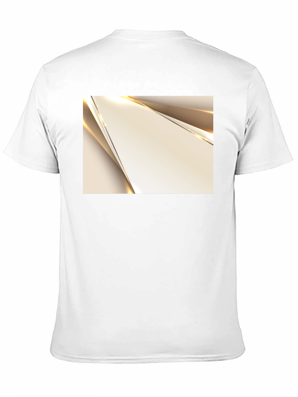 Modern Geometric Graphic Print Black T-Shirt