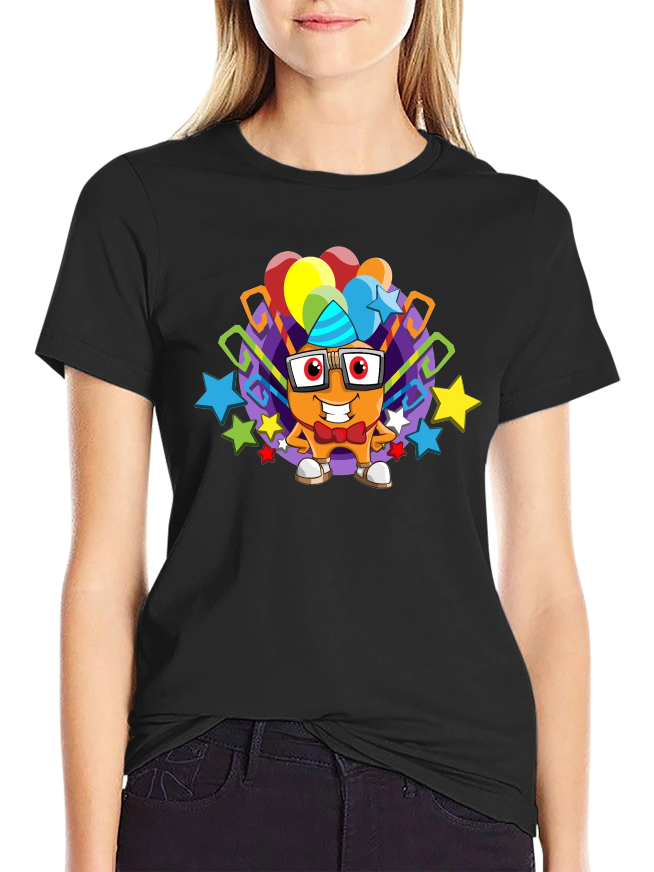 Cartoon Character Graphic T-Shirt