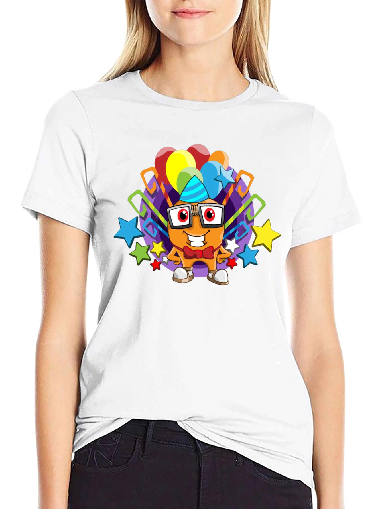 Cartoon Character Graphic T-Shirt