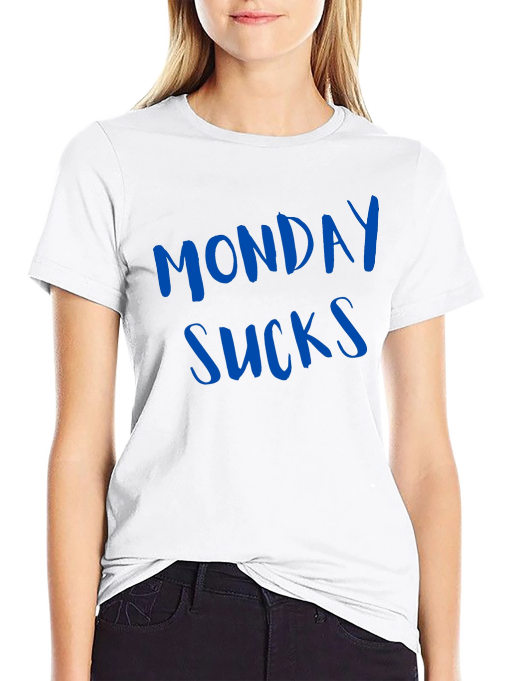 Monday Sucks Mens Black T-Shirt - Casual Wear