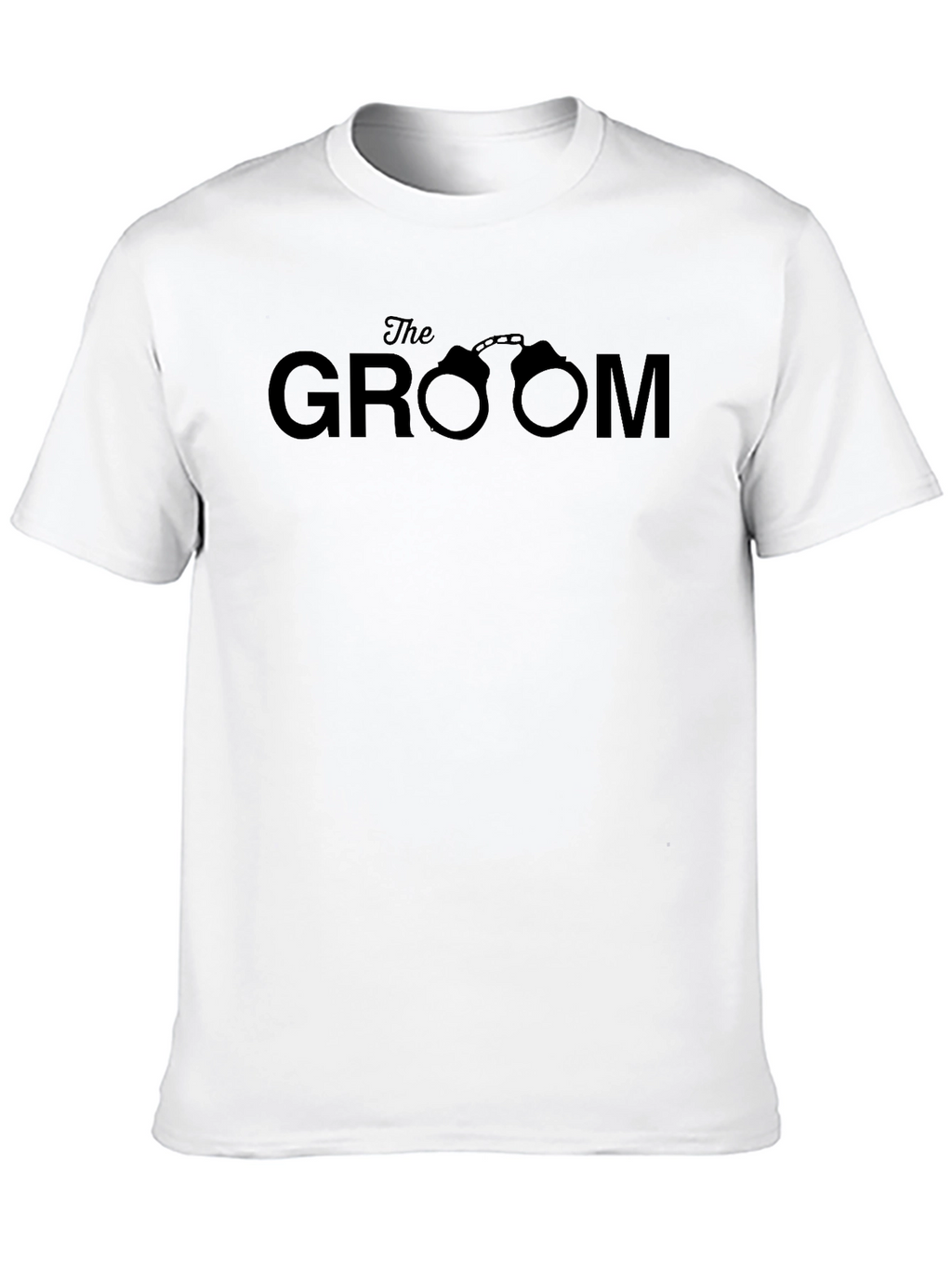 Groom Handcuffs Graphic T-Shirt - Bachelor Party Tee