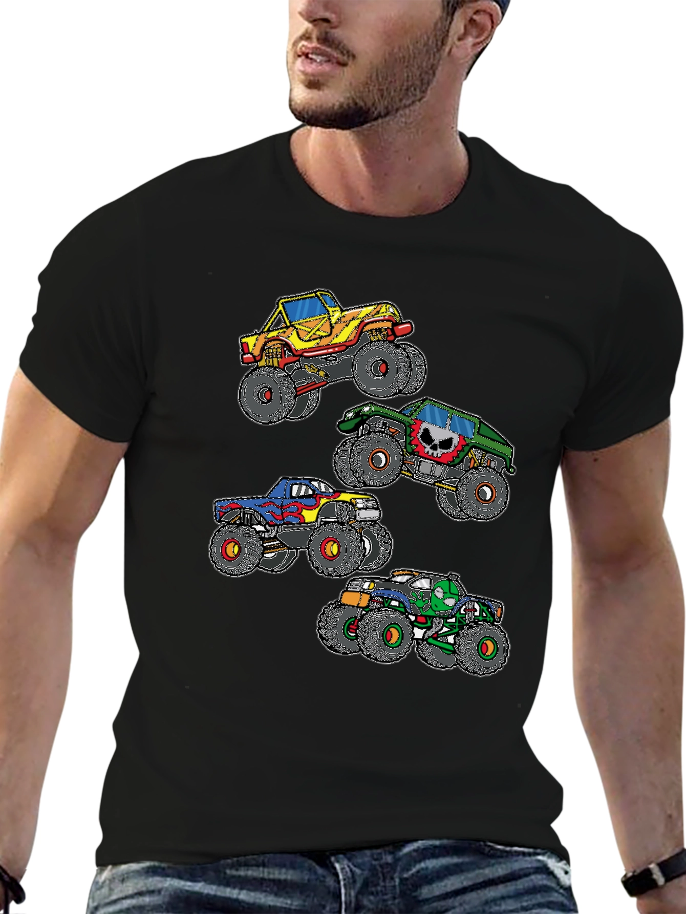 Monster Truck Graphic Black T-Shirt