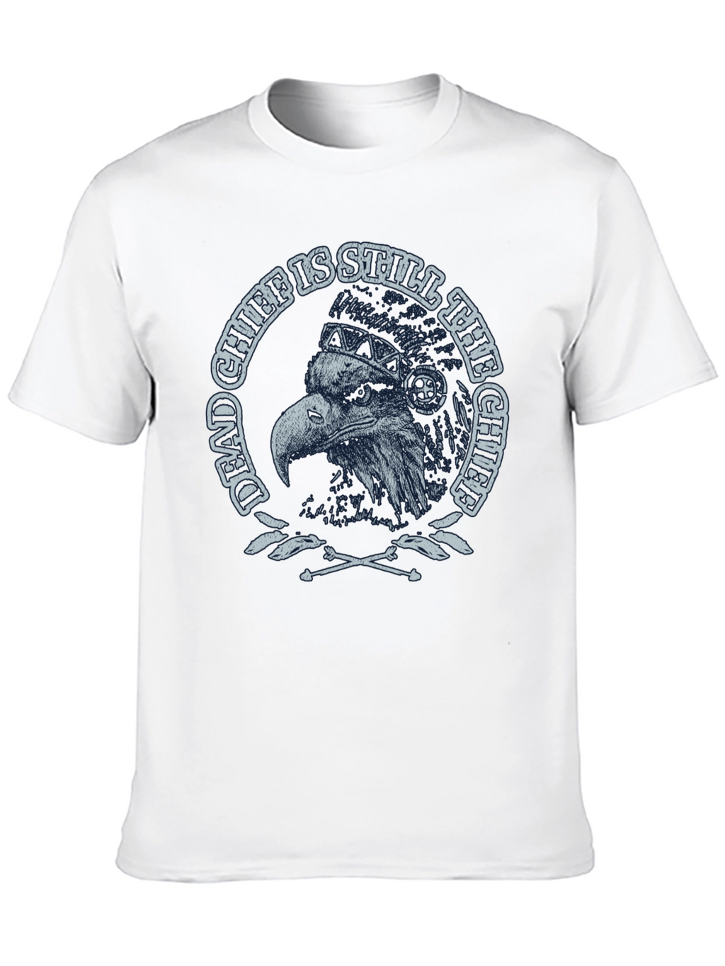 Dead Chief Eagle Graphic Tee - Black Cotton T-Shirt