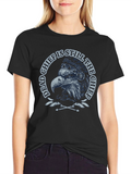 Dead Chief Eagle Graphic Tee - Black Cotton T-Shirt