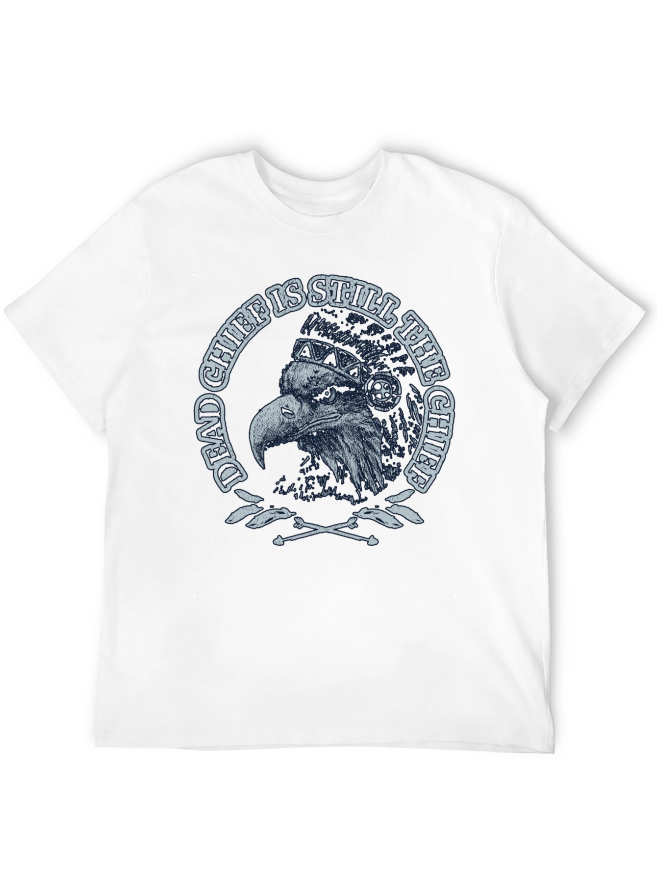 Dead Chief Eagle Graphic Tee - Black Cotton T-Shirt
