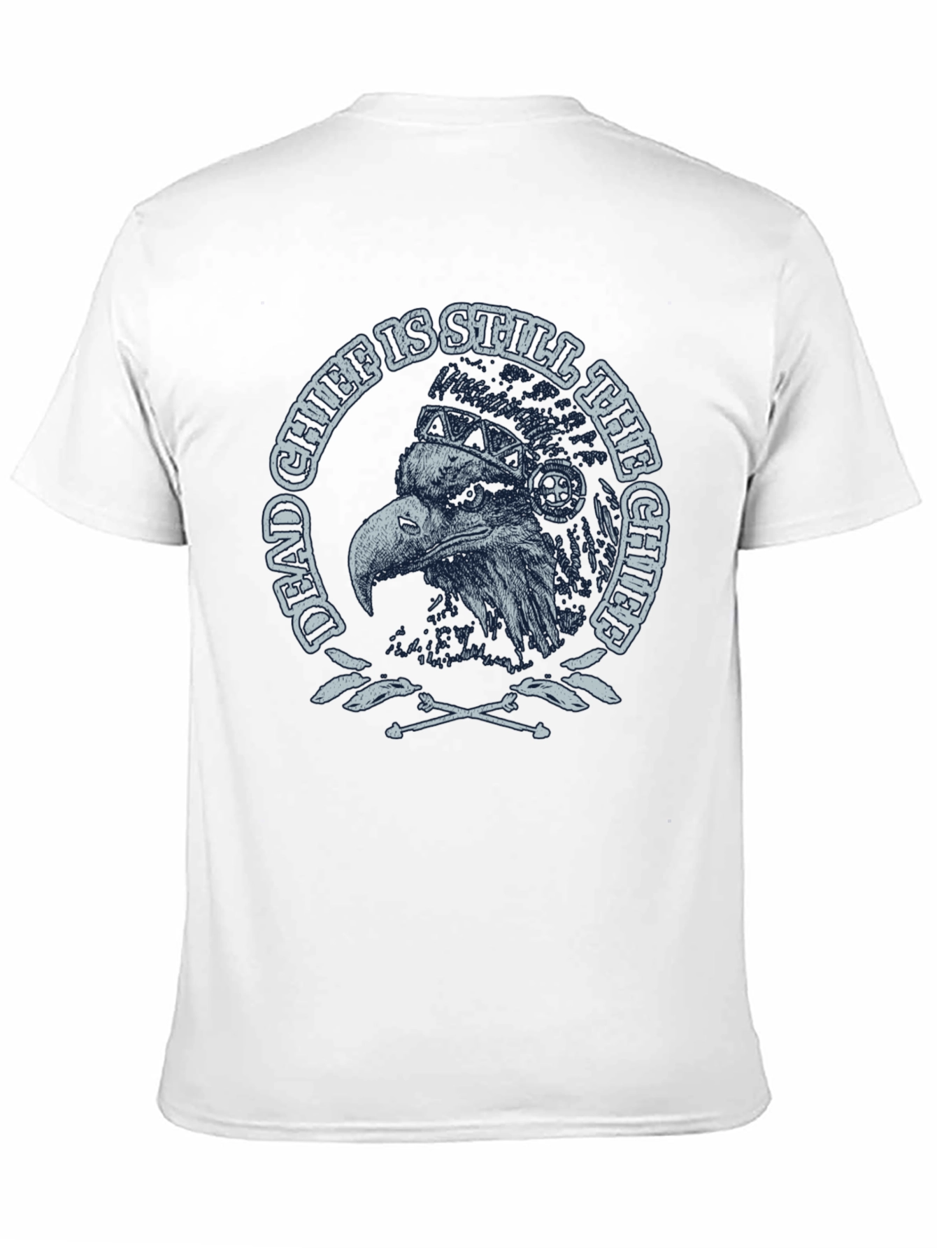 Dead Chief Eagle Graphic Tee - Black Cotton T-Shirt