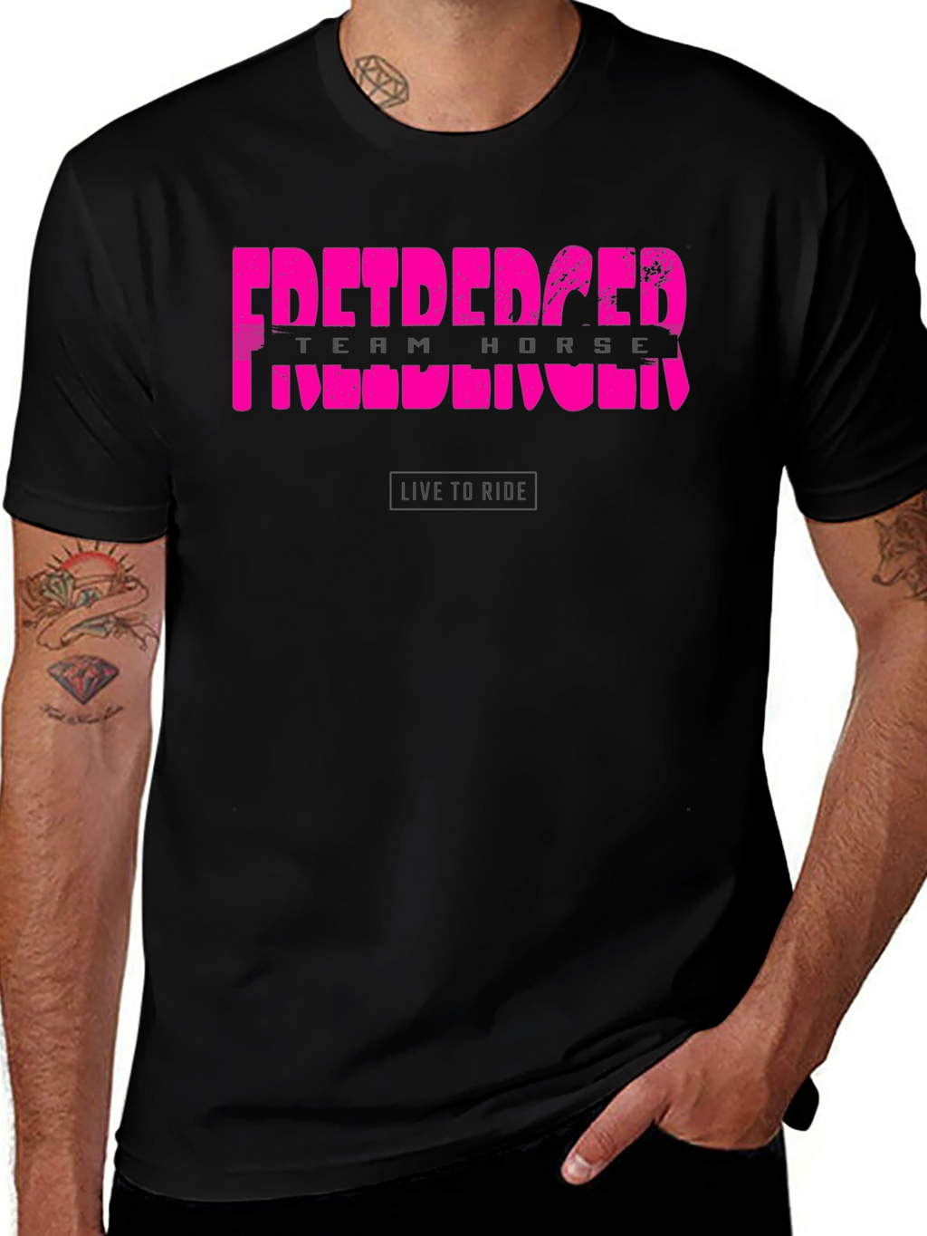 Freiberger Team Horse Black T-Shirt