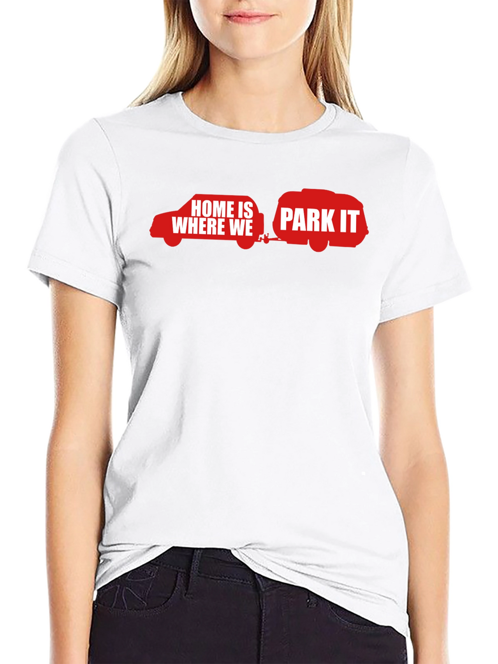 Home Is Where We Park It - Black T-Shirt