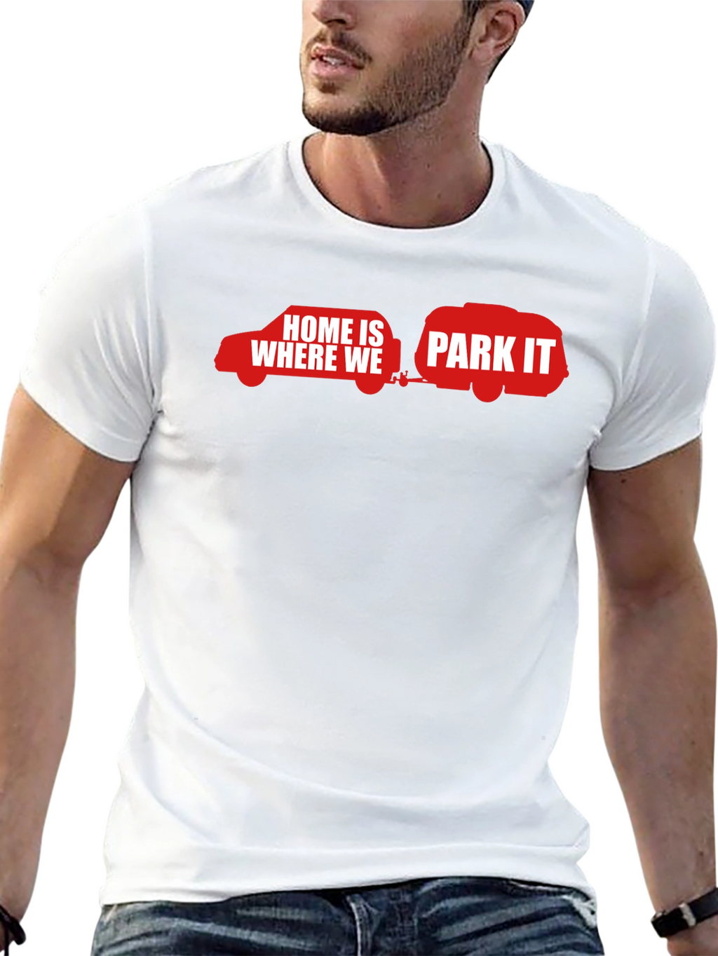Home Is Where We Park It - Black T-Shirt