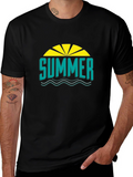 Summer Graphic T-Shirt - Black