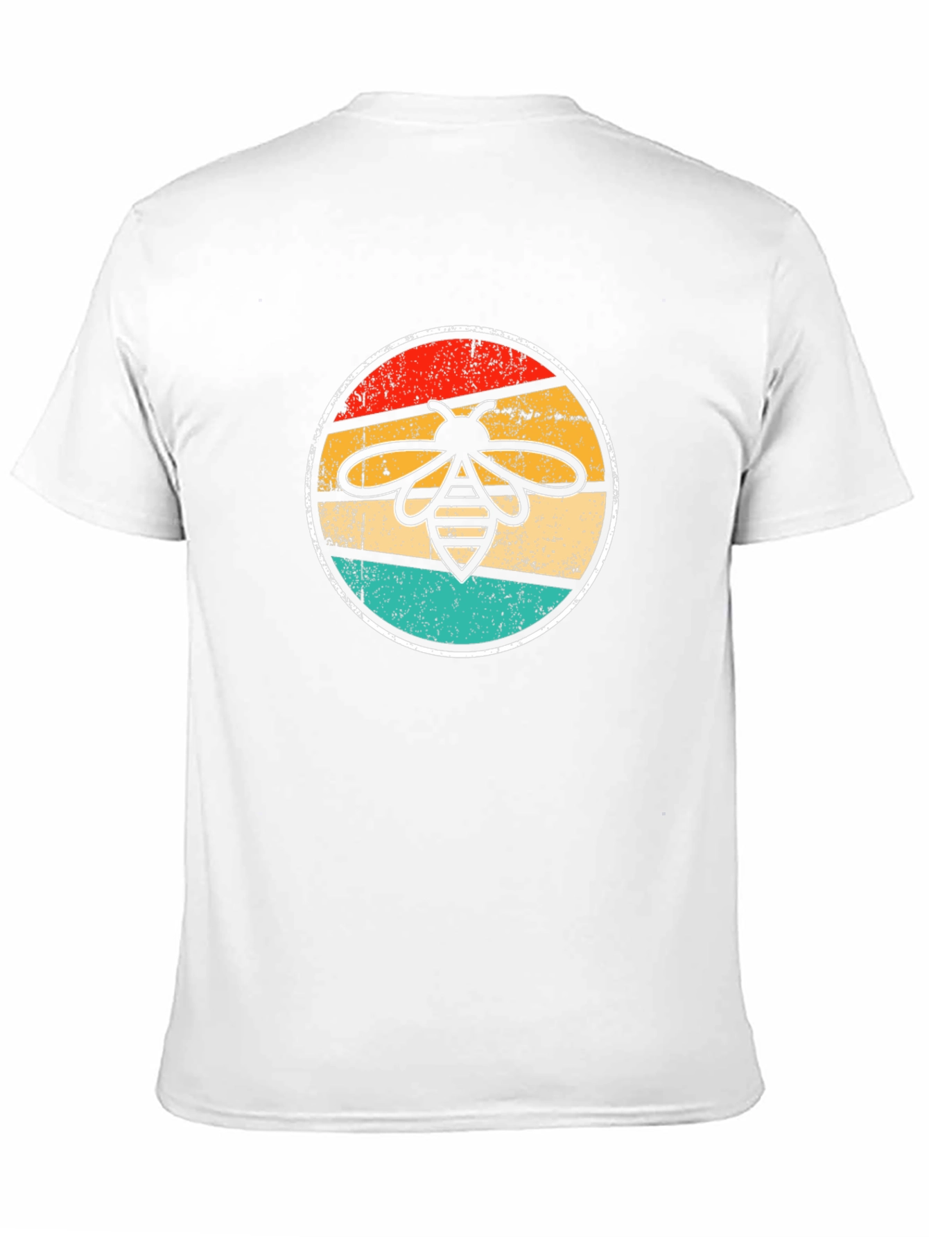 Retro Bee Graphic T-Shirt - Black
