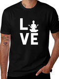 Yoga Love Graphic Tee - Soft Cotton Blend