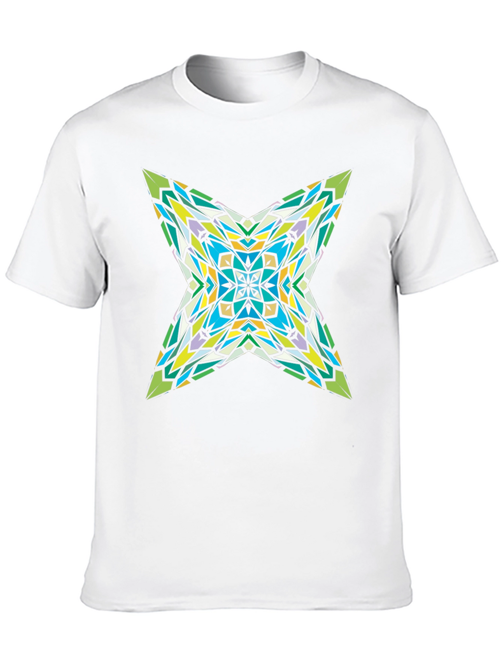 Kaleidoscope Star Graphic Black T-Shirt