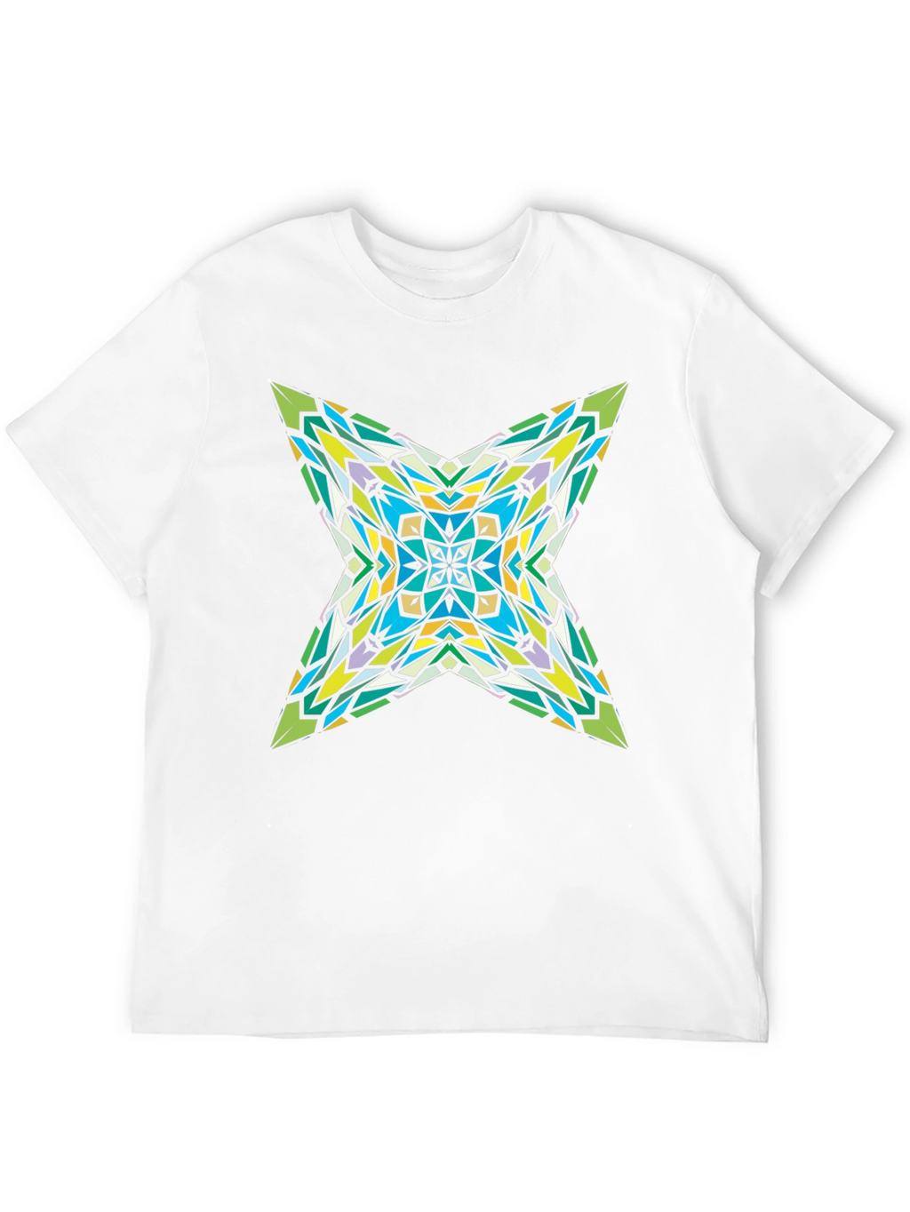 Kaleidoscope Star Graphic Black T-Shirt