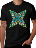 Kaleidoscope Star Graphic Black T-Shirt