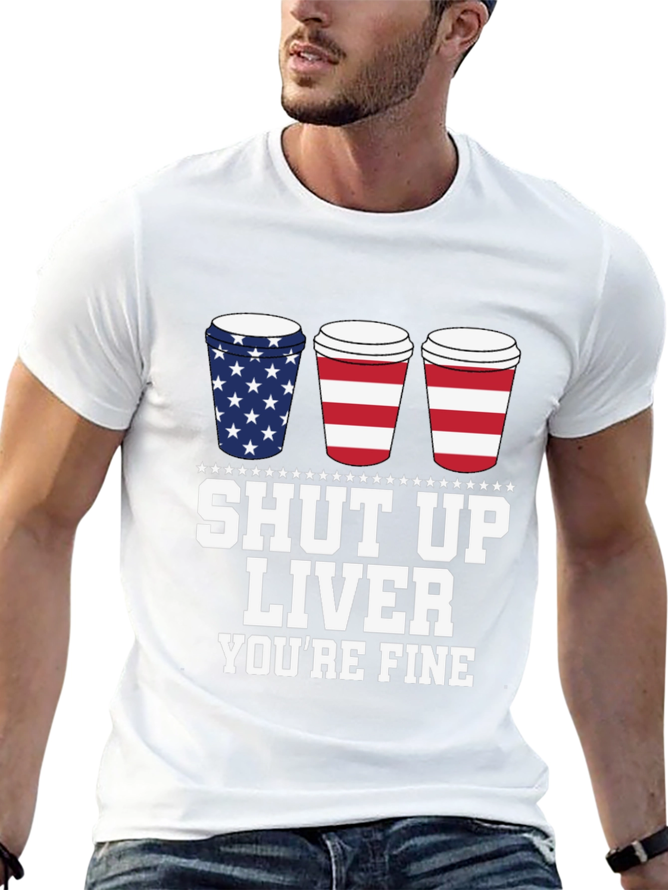 Shut Up Liver Youre Fine Black T-Shirt
