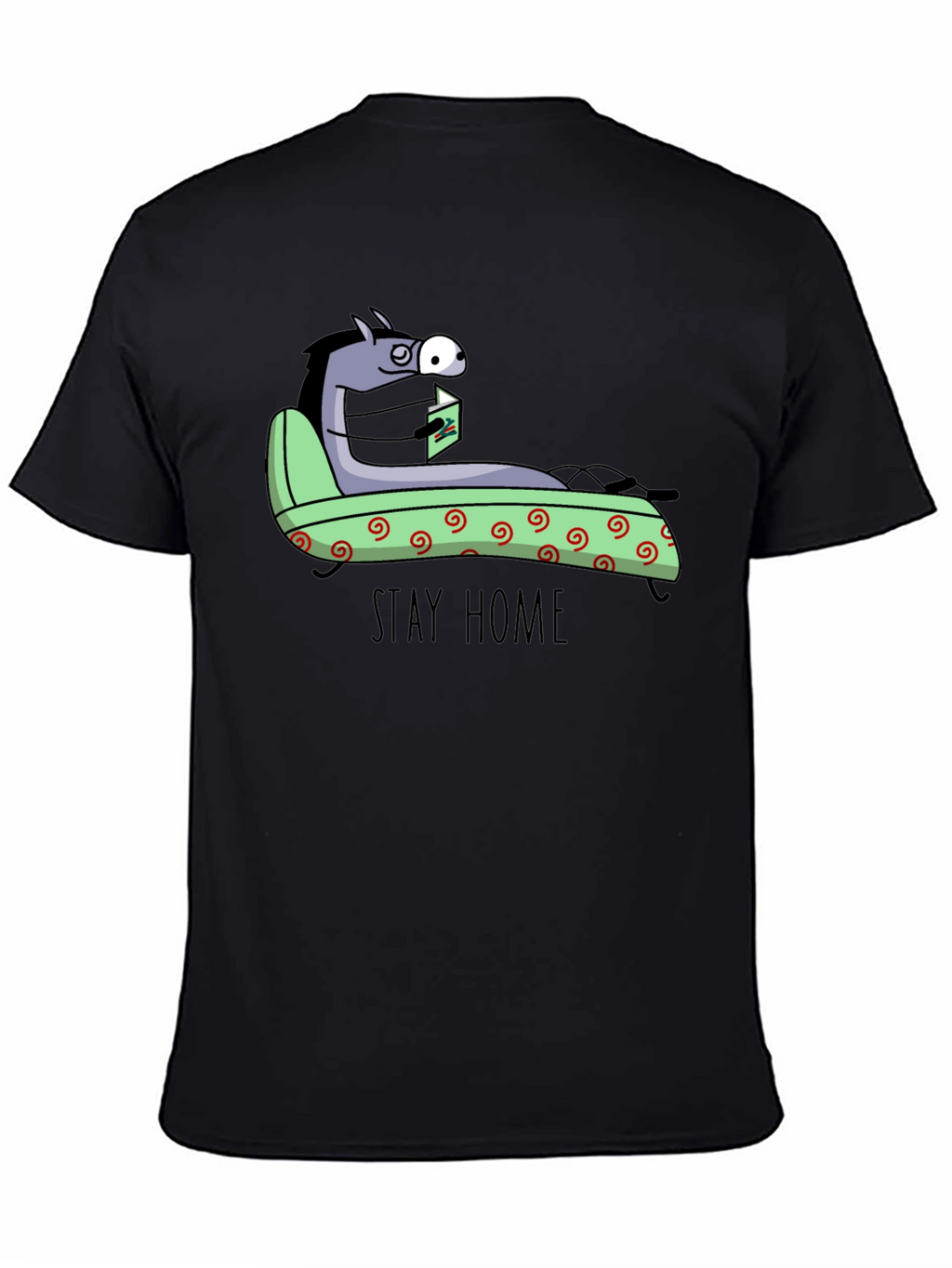 Stay Home Horse T-Shirt - Unique Graphic Tee