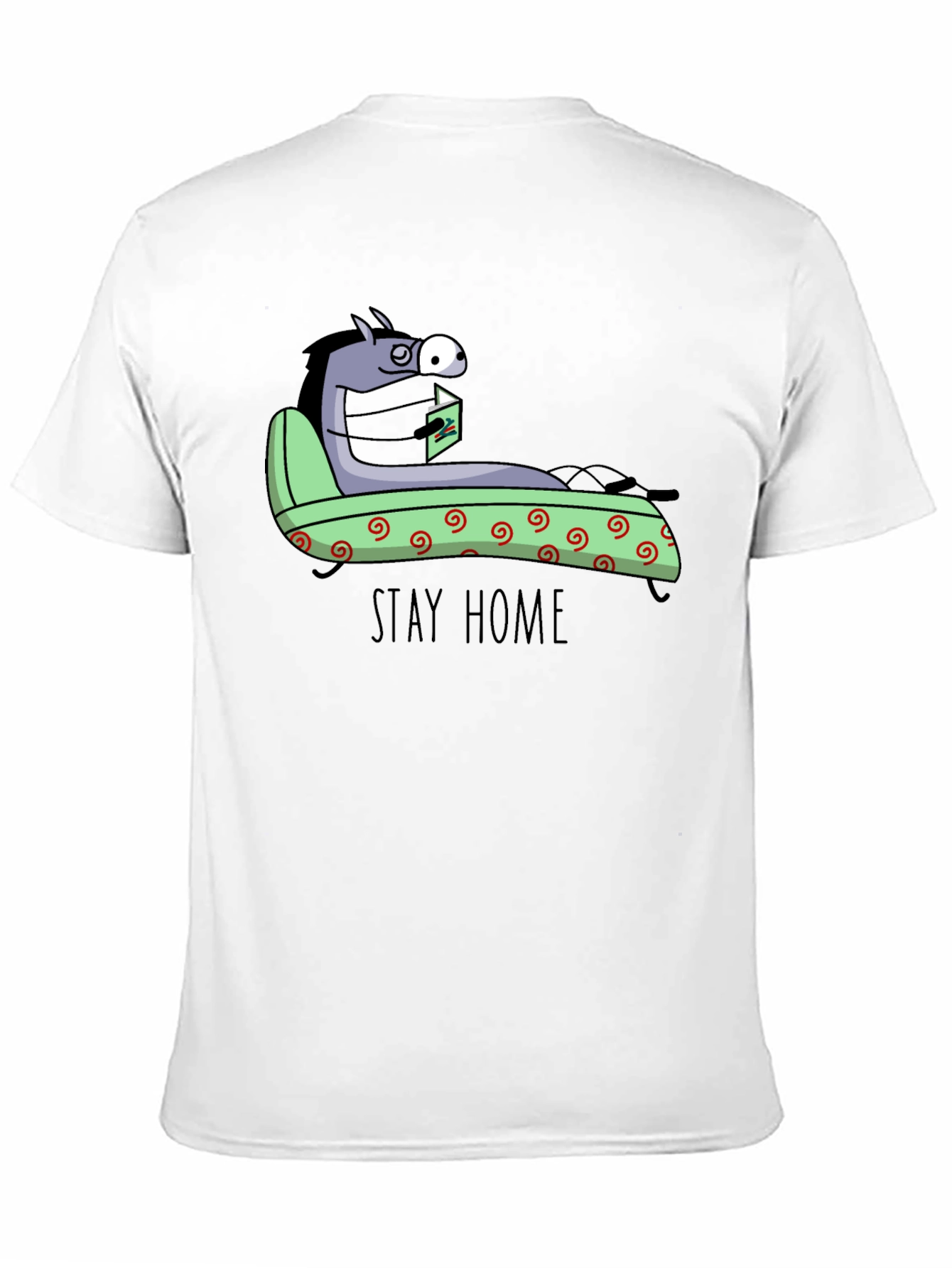 Stay Home Horse T-Shirt - Unique Graphic Tee