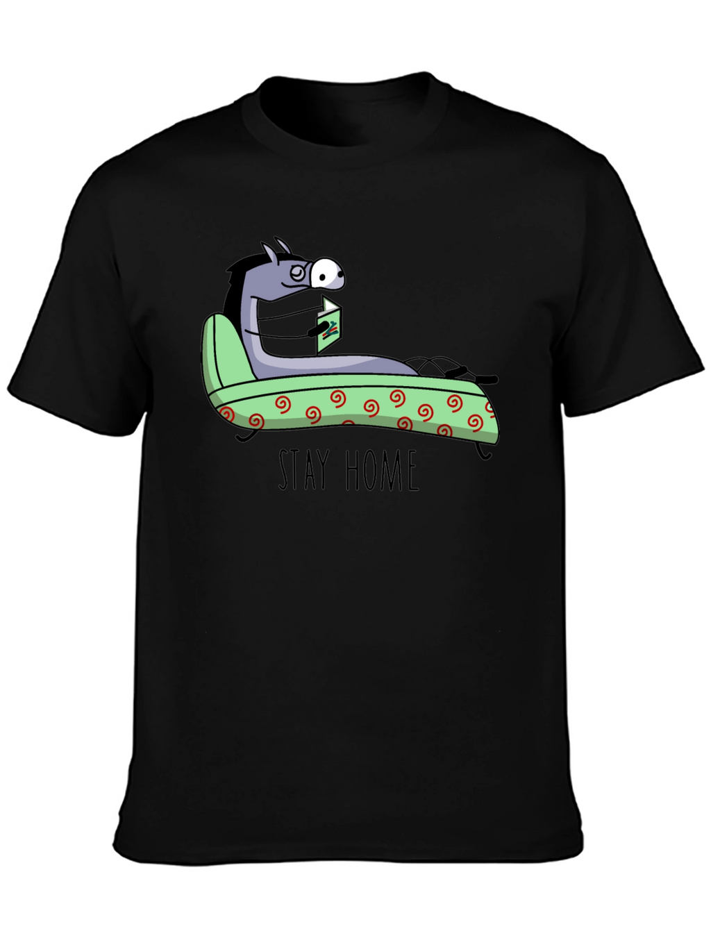 Stay Home Horse T-Shirt - Unique Graphic Tee