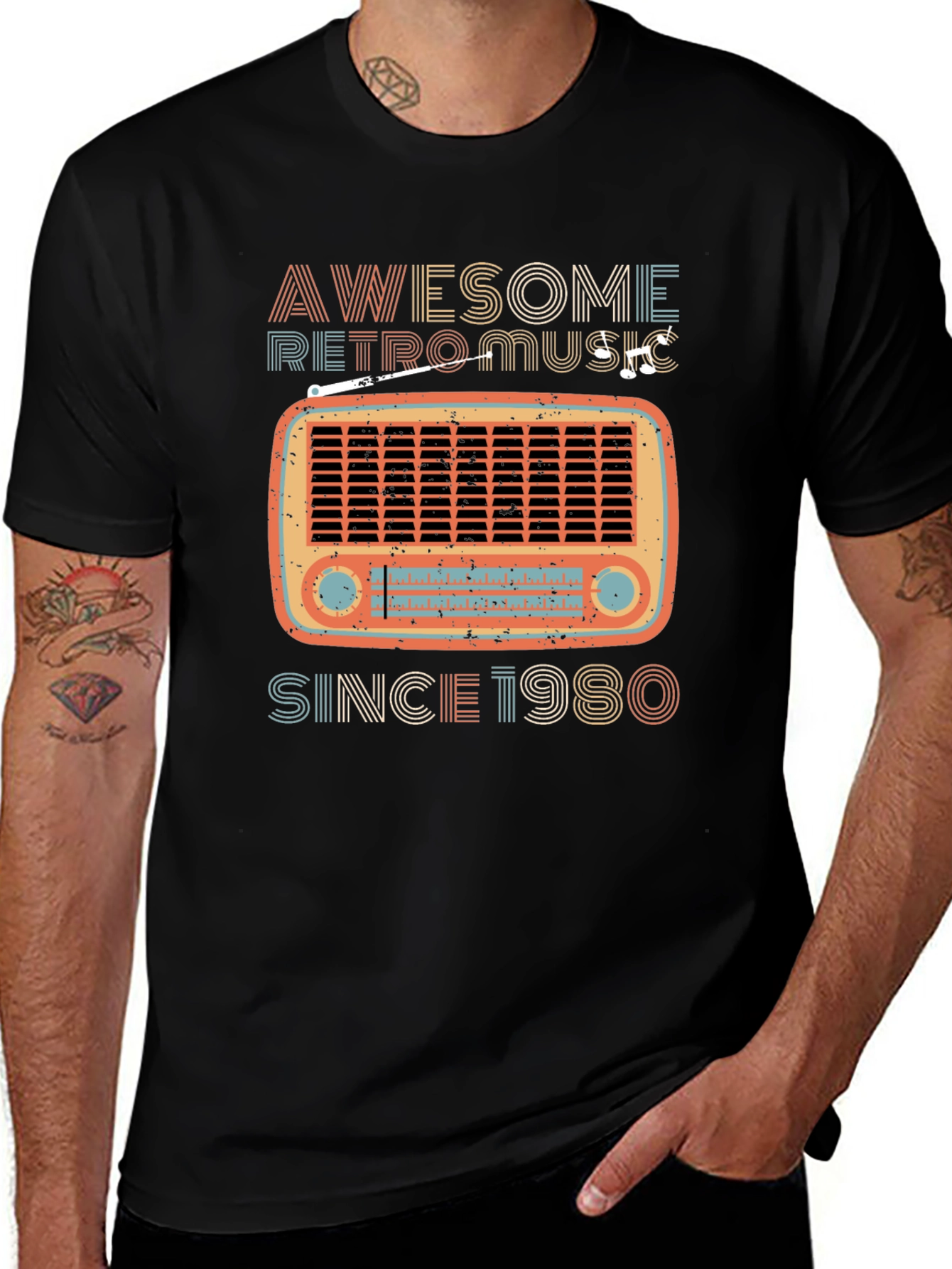 Awesome Retro Music Since 1980 T-Shirt