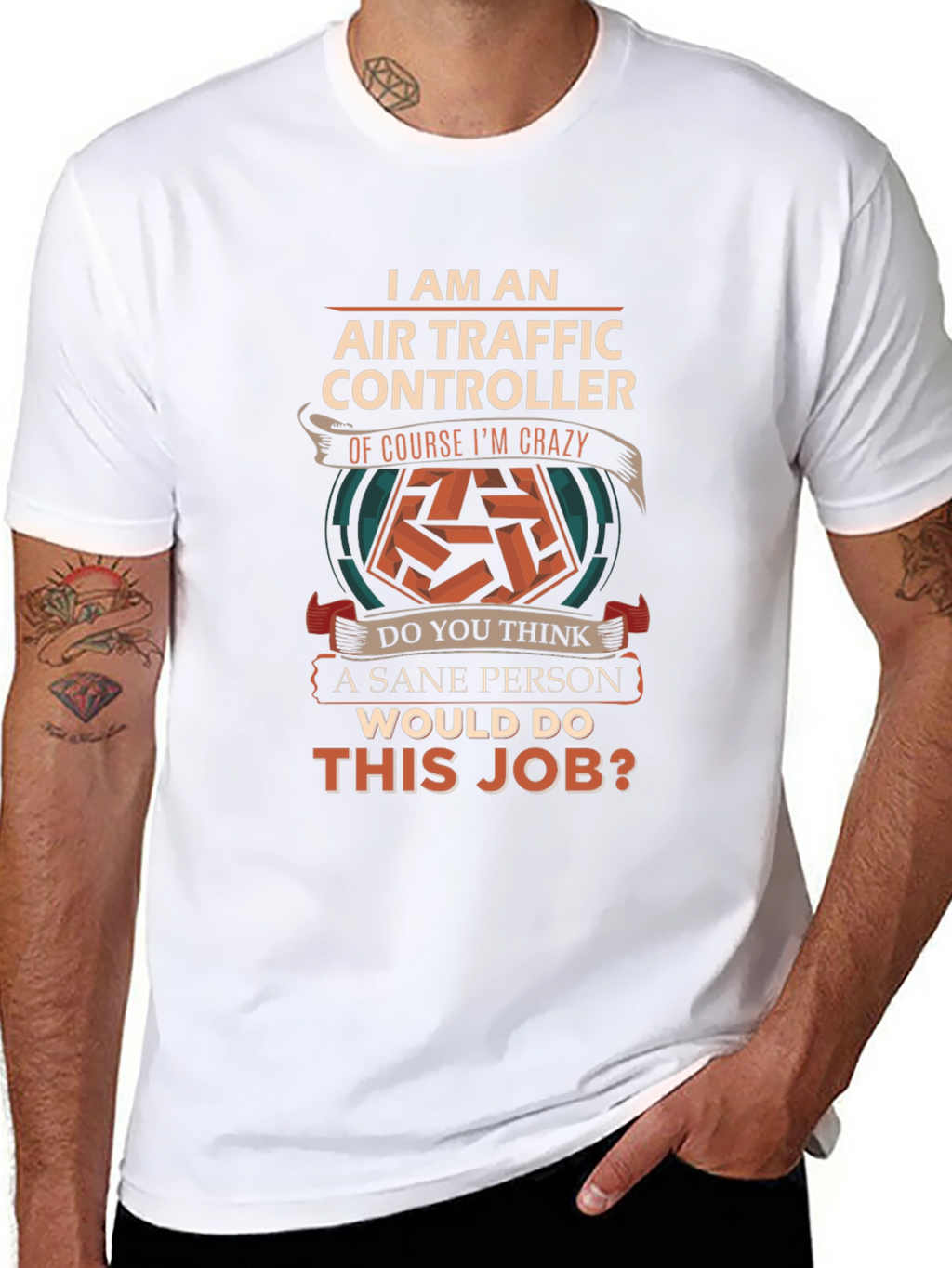 Air Traffic Controller Crazy Job T-Shirt