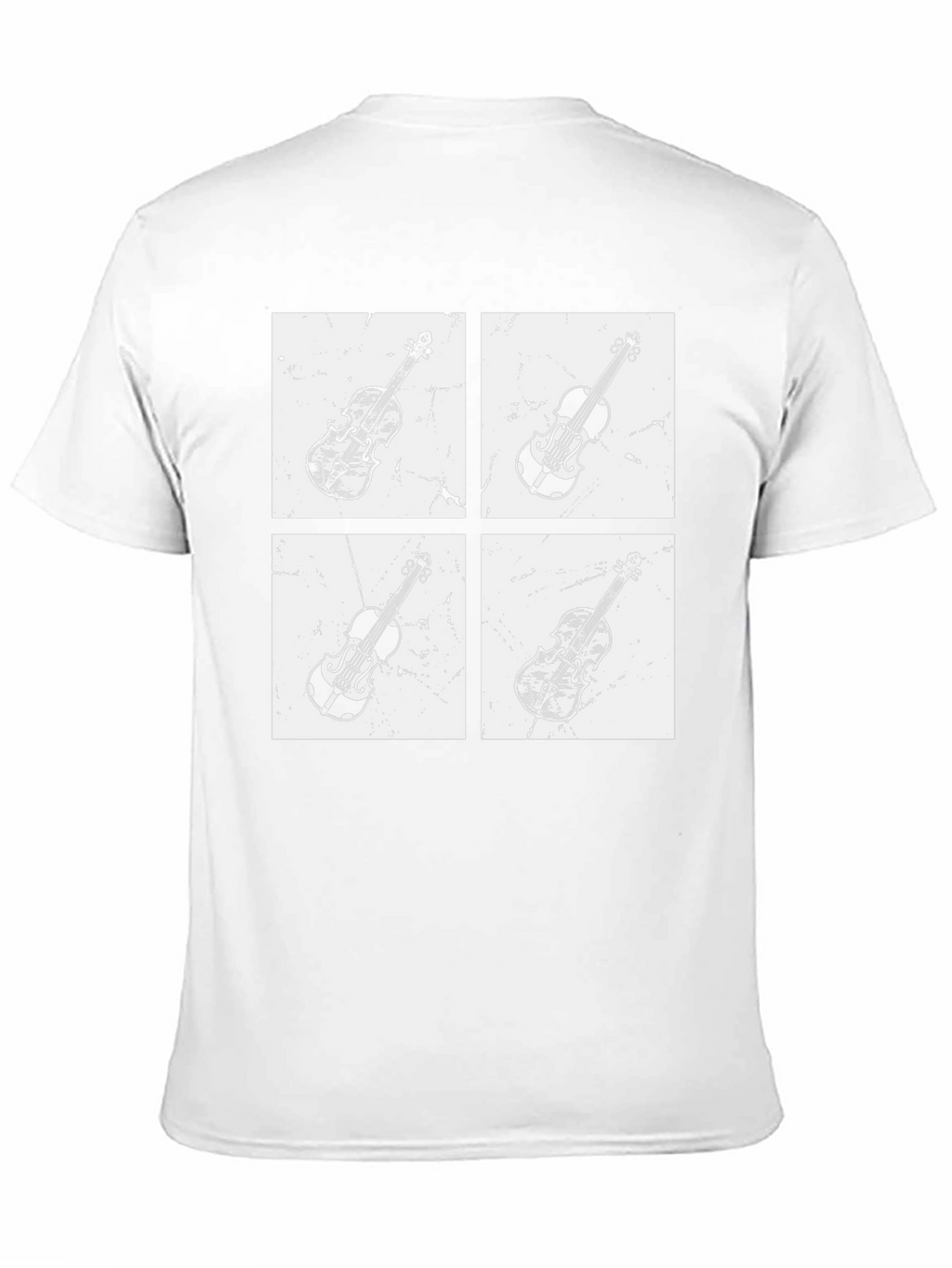 Violin Quartet Graphic Tee - Black Cotton T-Shirt