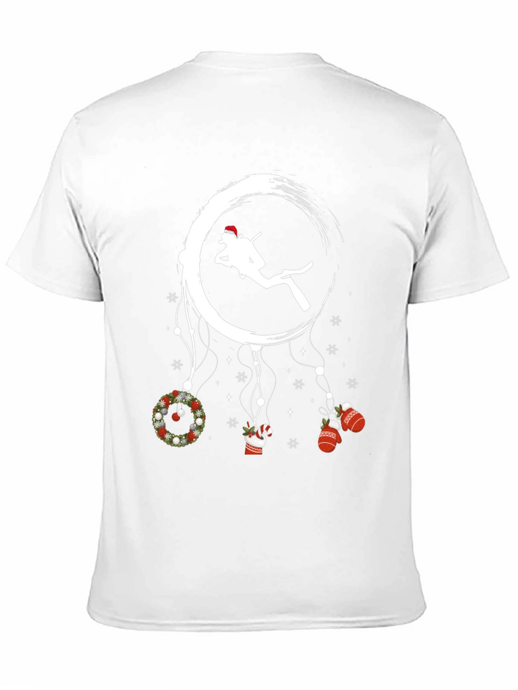 Scuba Diving Christmas Graphic T-Shirt