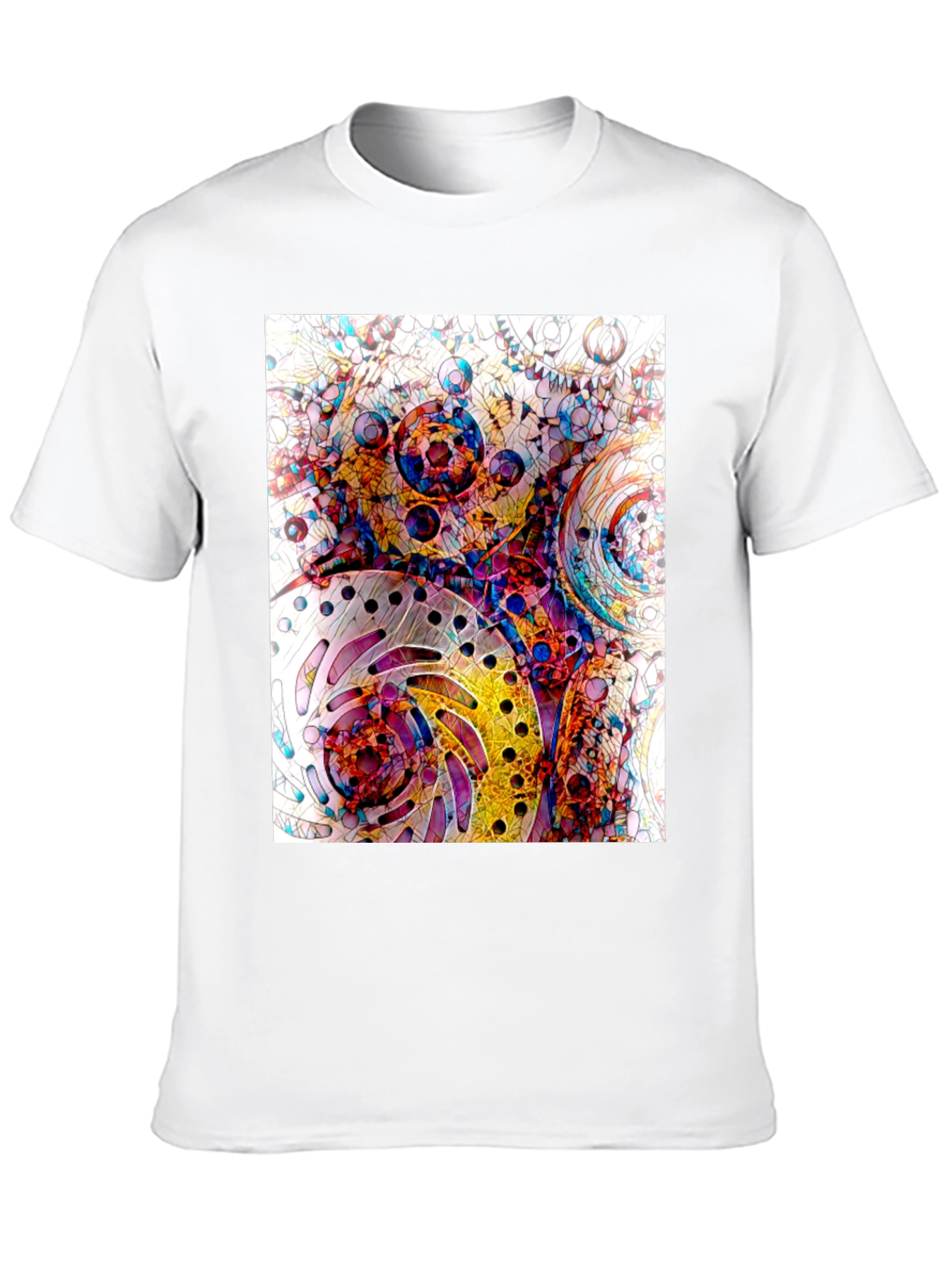 Abstract Geometric T-Shirt - Colorful Pattern Tee
