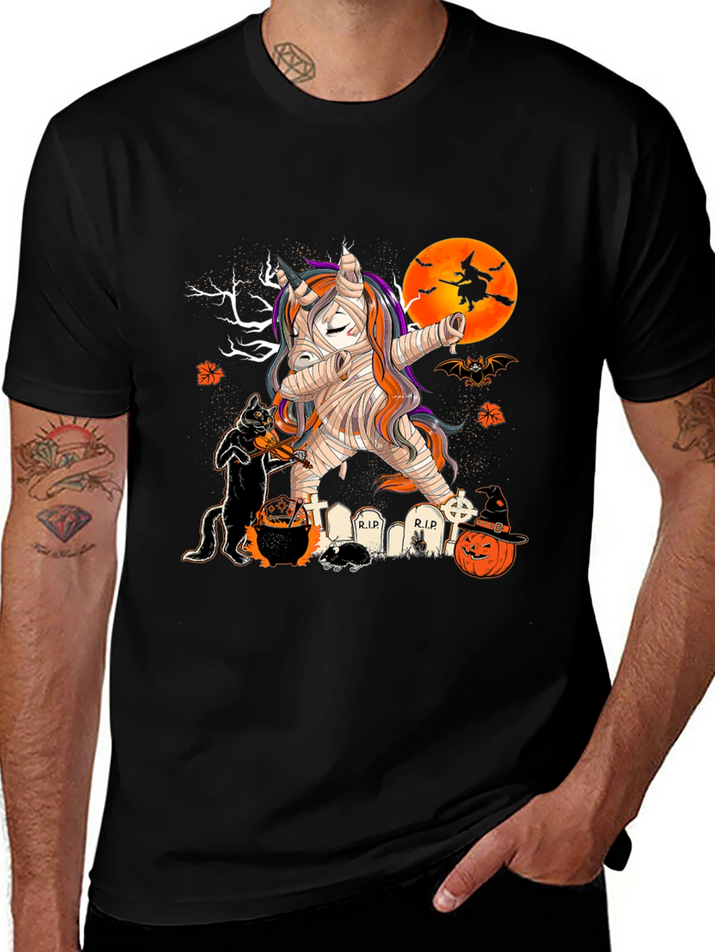 Halloween Mummy Unicorn T-Shirt