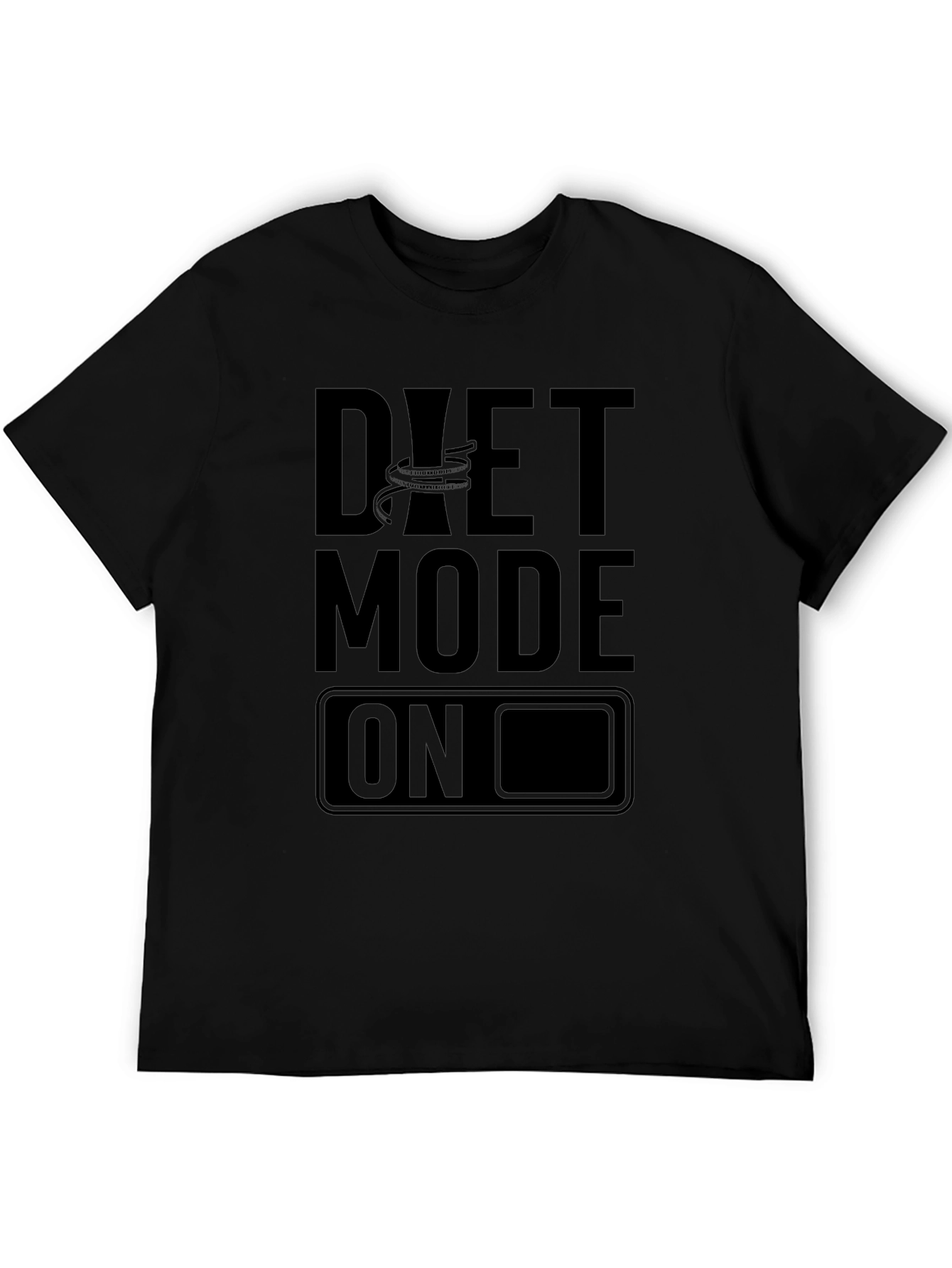 Diet Mode On Black T-Shirt