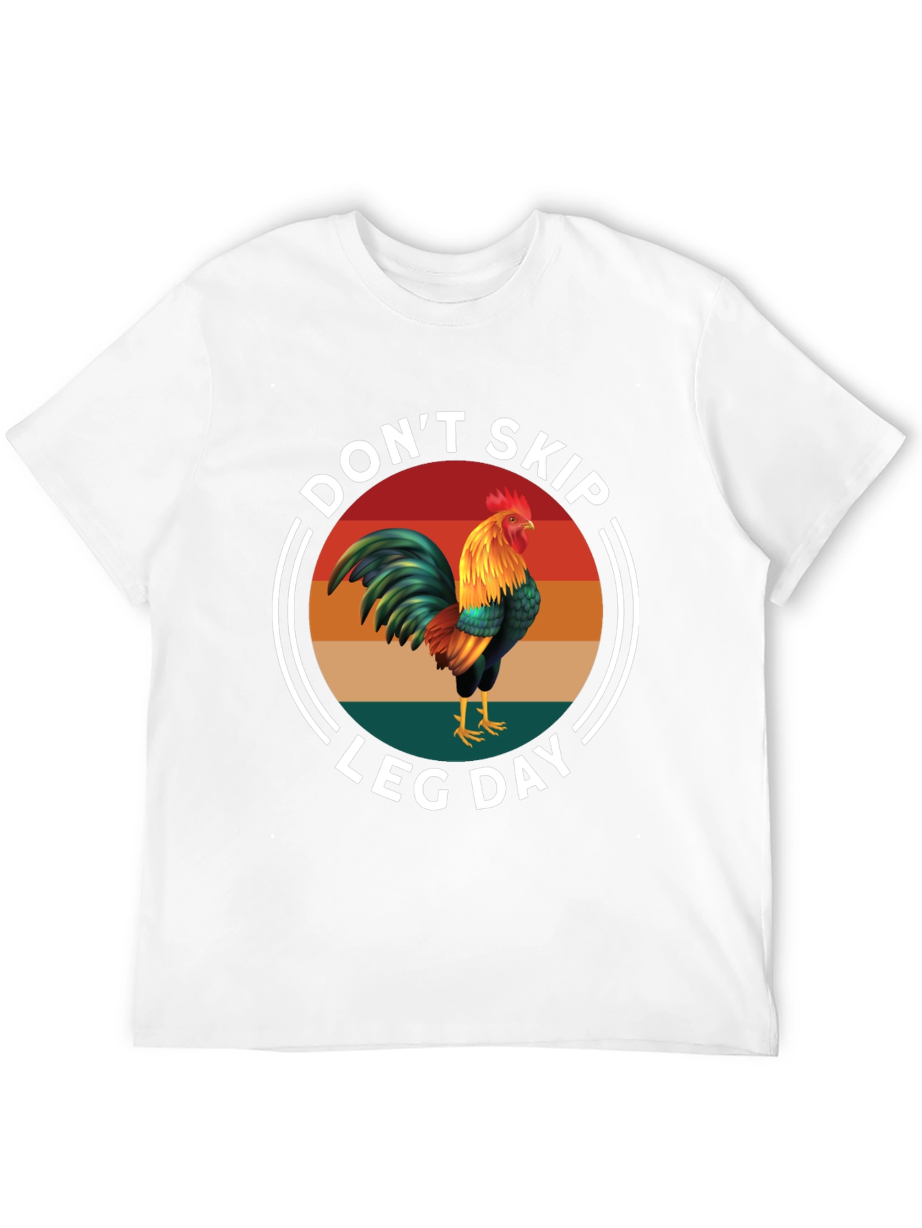 Dont Skip Leg Day Rooster Graphic Tee