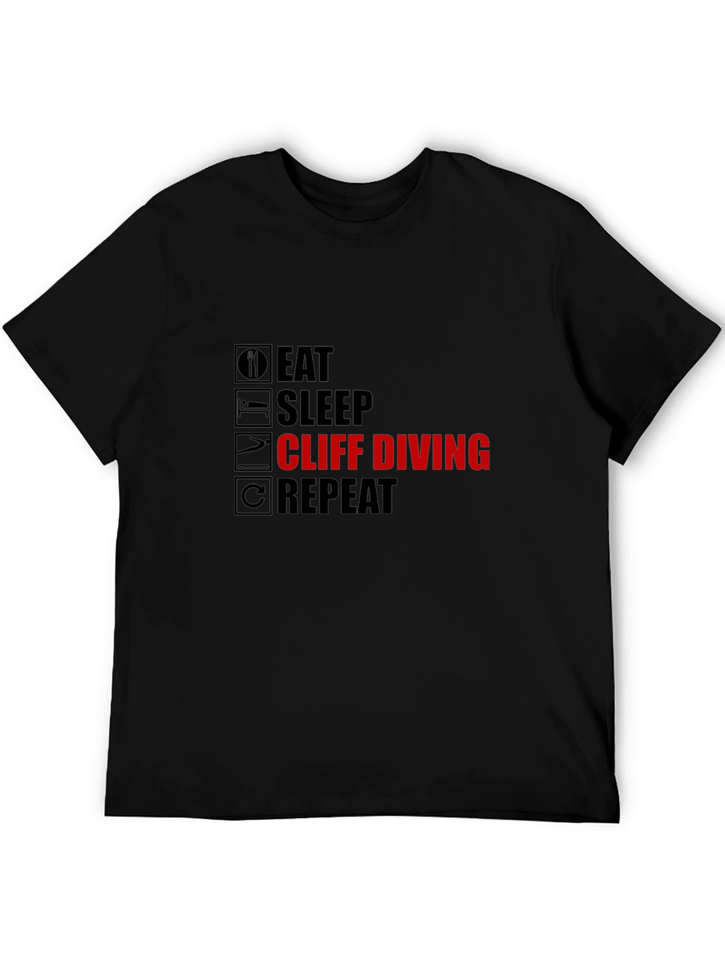 Eat Sleep Cliff Diving Repeat T-Shirt