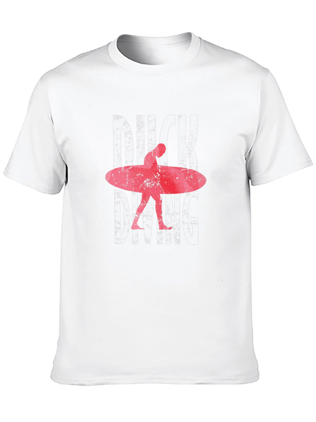 Duck Diving Surfer Graphic Tee - Black Cotton T-Shirt