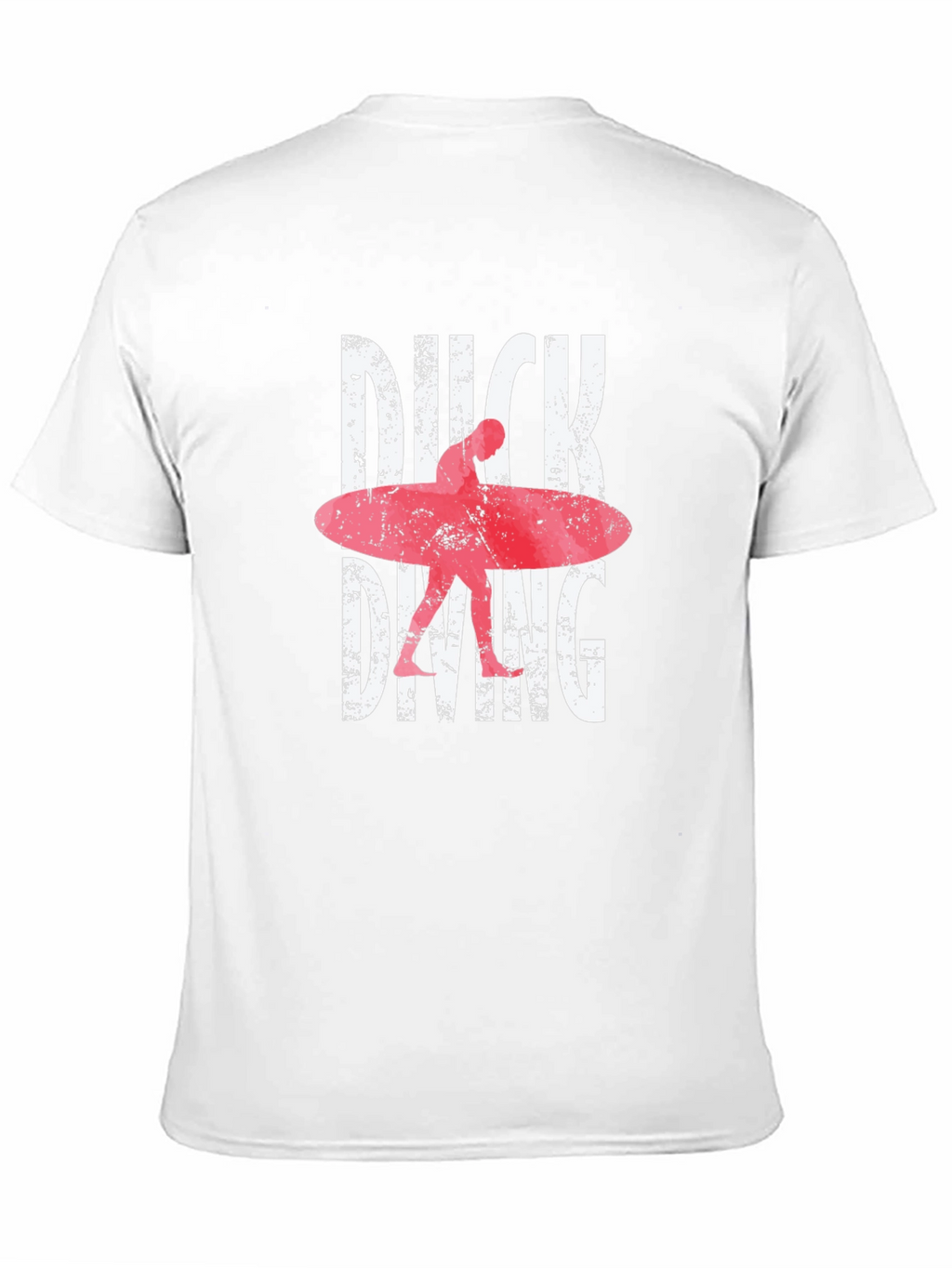 Duck Diving Surfer Graphic Tee - Black Cotton T-Shirt