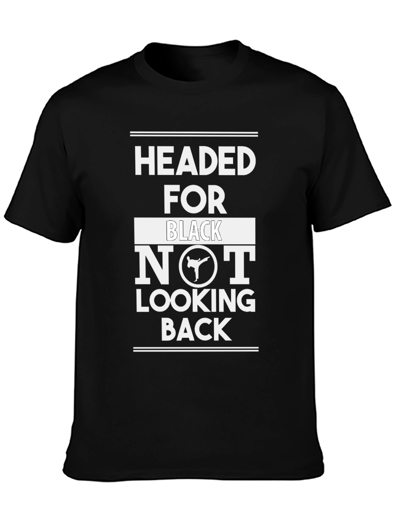 Headed for Black Belt T-Shirt - Martial Arts Graphic Tee