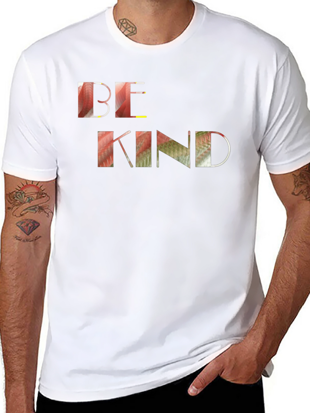 Be Kind Graphic Tee - Black Cotton Casual Shirt
