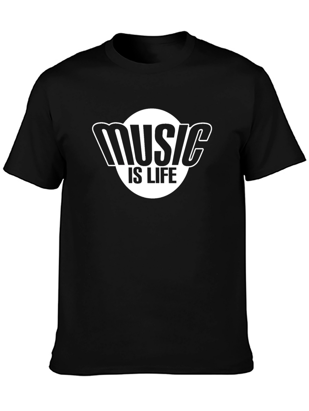 Music Is Life Black T-Shirt