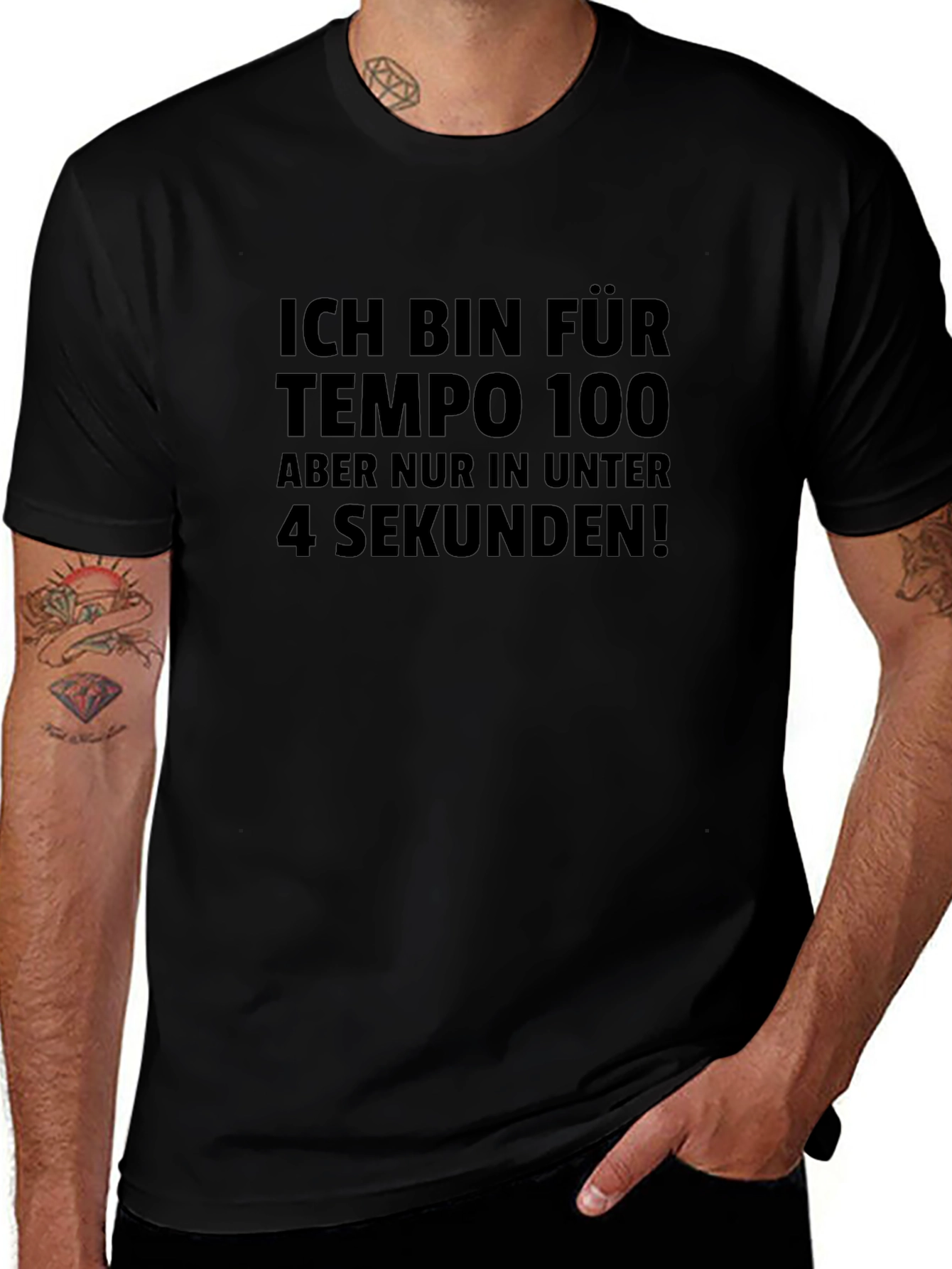 Tempo 100 T-Shirt - Fast Car Humor