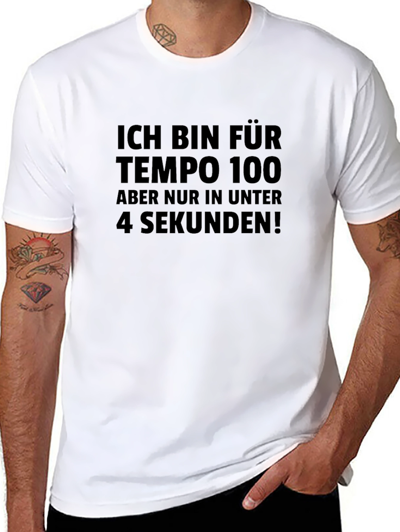 Tempo 100 T-Shirt - Fast Car Humor