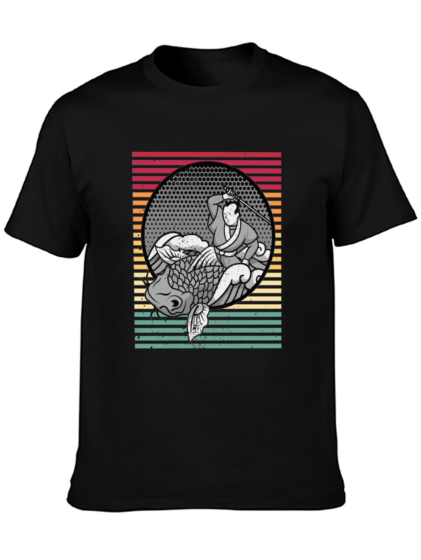 Samurai Koi Fish Graphic Tee