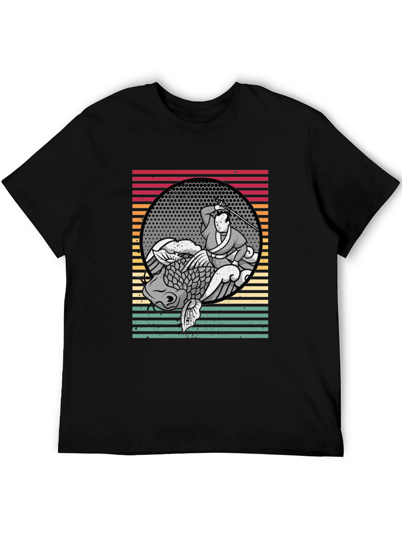Samurai Koi Fish Graphic Tee