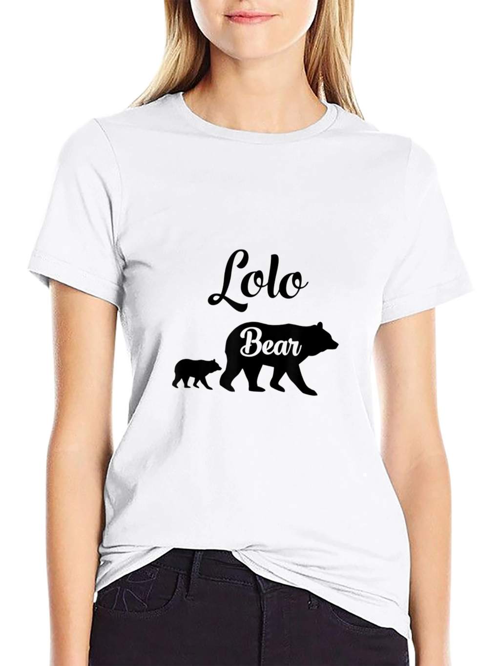 Lolo Bear Graphic T-Shirt - Black