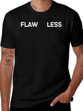 Flawless Black Graphic Tee - Mens Fashion