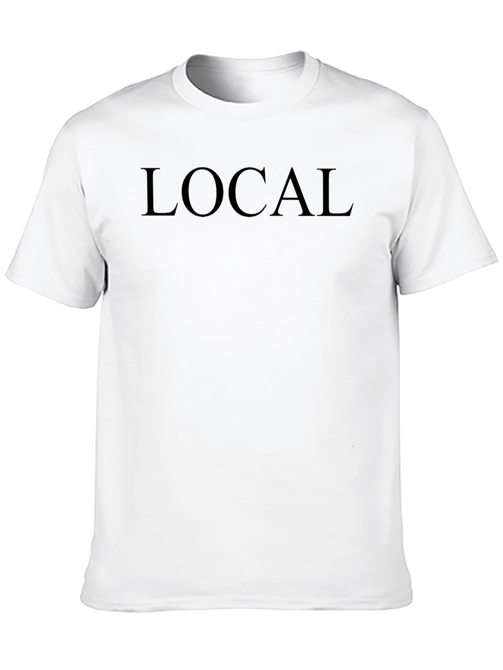 Mens Black LOCAL Graphic Tee - Casual Comfort