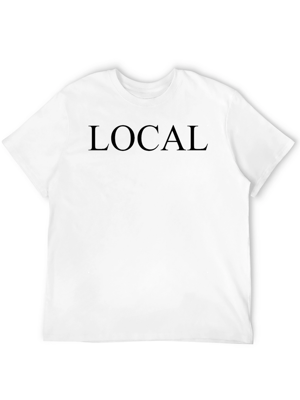 Mens Black LOCAL Graphic Tee - Casual Comfort