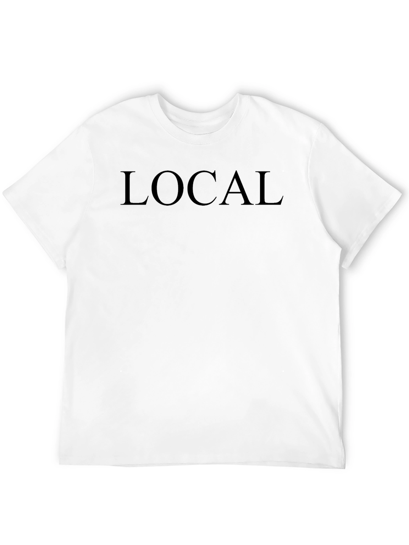 Mens Black LOCAL Graphic Tee - Casual Comfort