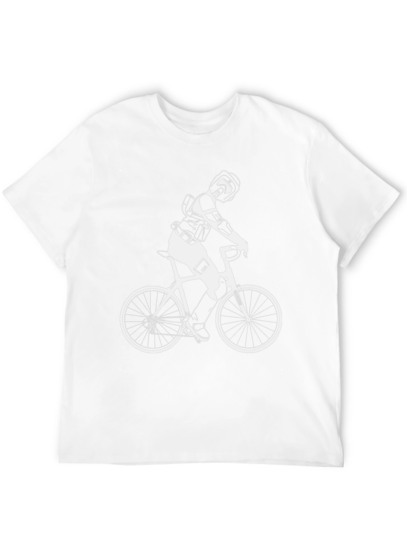 Black Bike Rider Graphic T-Shirt