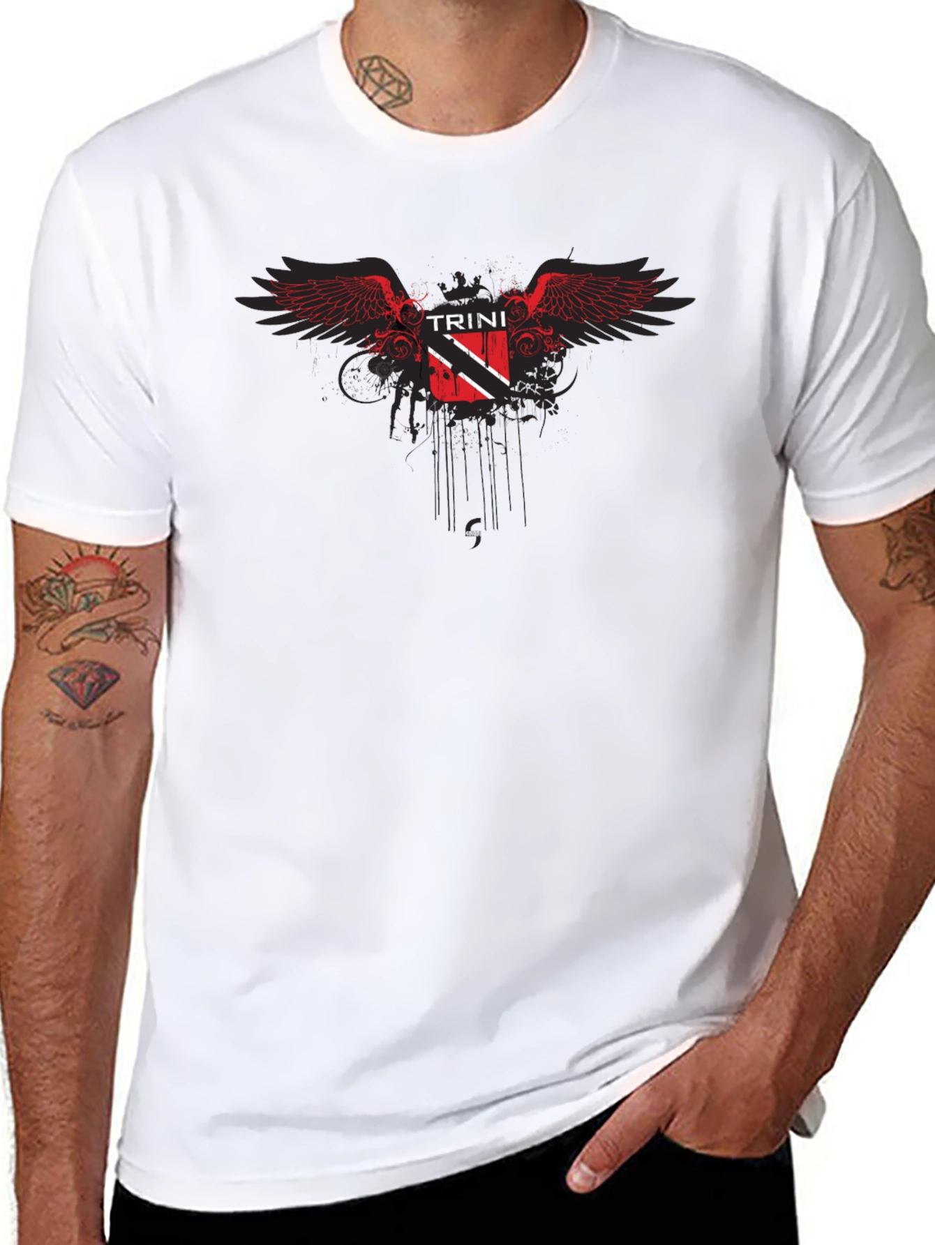 Trinidad & Tobago Flag Graphic T-Shirt