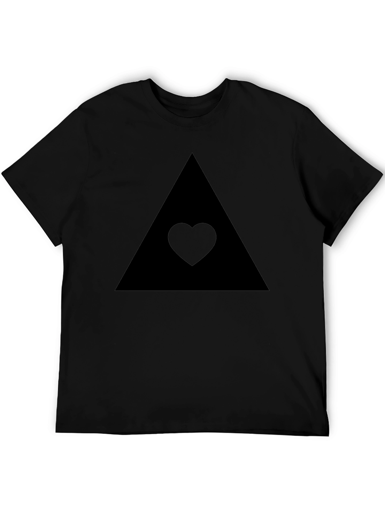 Black Triangle Heart Tee