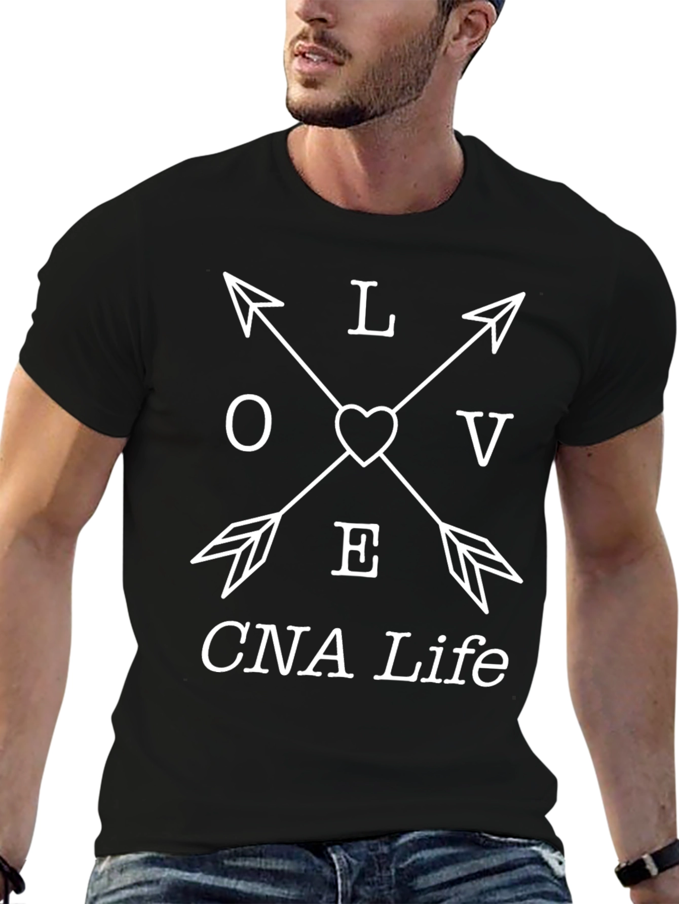 CNA Life LOVE Arrow Graphic T-Shirt